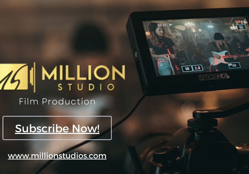 Brown Simple and Minimalist Cinema House Film Production Logo YouTube Channel Art